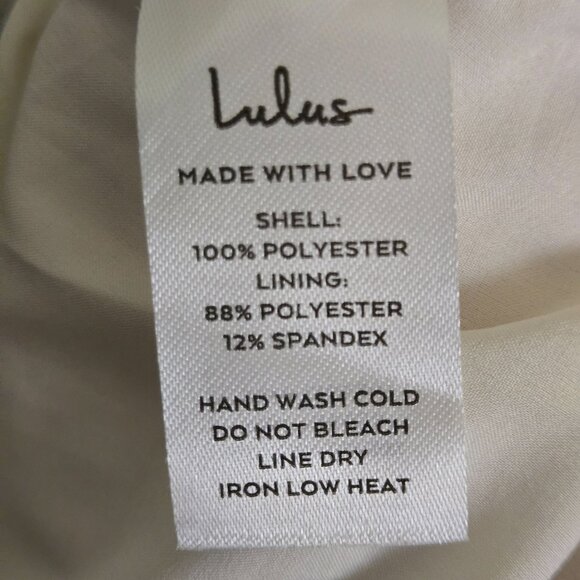 Lulus Sweet For Spring Ivory Floral Puff Sleeve Mini Dress Size M - Picture 9 of 9